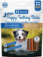 N-Bone® Puppy Teething Sticks Peanut Butter Flavor - Jumbo (Item #657546800535)