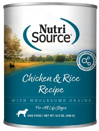 NutriSource Grain Inclusive — Chicken & Rice Recipe Wet Dog Food