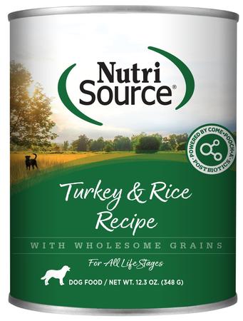 NutriSource Grain Inclusive Dogs Wet – Turkey & Rice Recipe