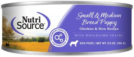 NutriSource Grain Inclusive Dogs Wet – Small & Medium Breed Puppy Recipe