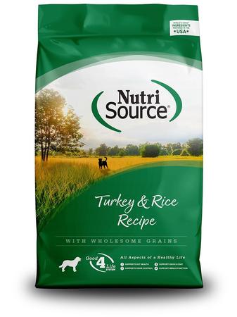 NutriSource Turkey & Rice Recipe Dog Food 4#