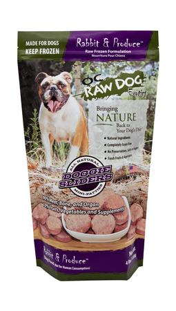 OC Raw Rabbit Produce Mini Sliders 4lbs