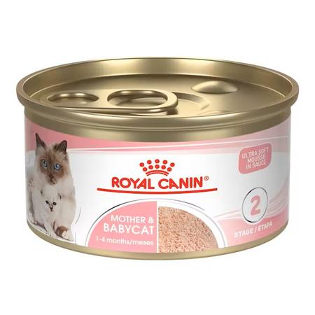 Royal Canin Feline Care Nutrition Mother and Babycat Ultra Soft Mousse in Sauce Wet Cat Food