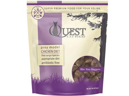 Quest Cat Food Frozen Raw Chicken Nuggets 2lb
