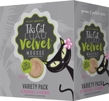 Tiki Cat Luau Velvet Mousse Variety Pack 2.8 oz Pouches