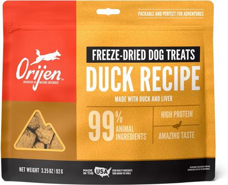 Orijen Freeze Dried Dog Treats Duck Recipe