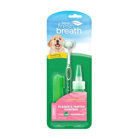 TropiClean Fresh Breath Plaque & Tartar Control Kit for Puppies