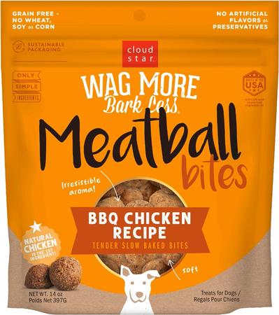 Cloud Star Wag More Bark Less Meatball Bites BBQ Chicken