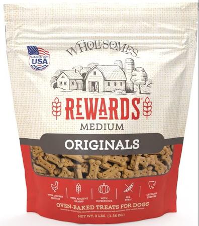 Wholesomes Rewards Medium Originals Biscuit Dog Treats