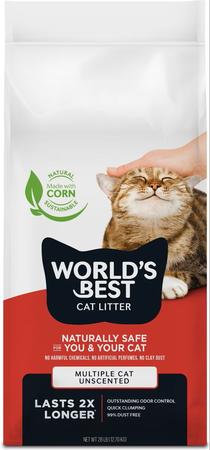 World's Best Cat Litter Multi Cat Unscented Clumping