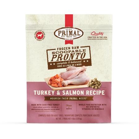 Primal Frozen Raw Pronto Turkey & Salmon Dog Food