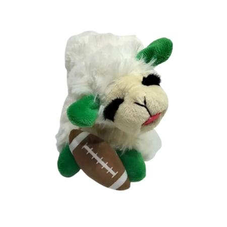 Multipet Tailgate Lamb Chop Plush Dog Toy - 6.5