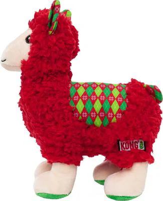 KONG Holiday Sherps Llama Plush Squeaker Dog Toy – Medium
