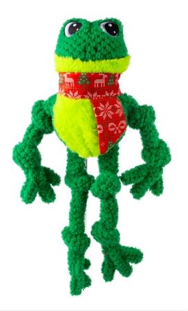 Kong Holiday Knots Plush Frog Dog Toy