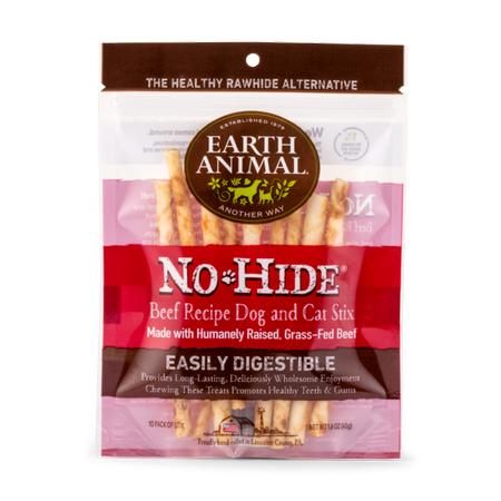 Earth Animal No-Hide Beef Stix - 10 pk